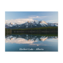 Herbert Lake, Alberta, Kanada Postcard