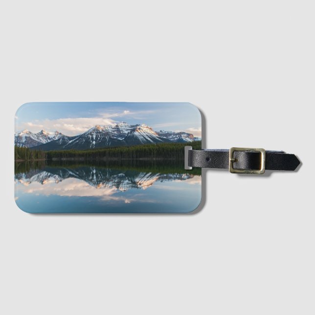 Herbert Lake, Alberta, Kanadas Beutelmarke Gepäckanhänger (Vorderseite (Horizontal))