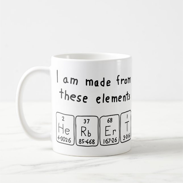 Herbert Periodenname Tasse (Links)