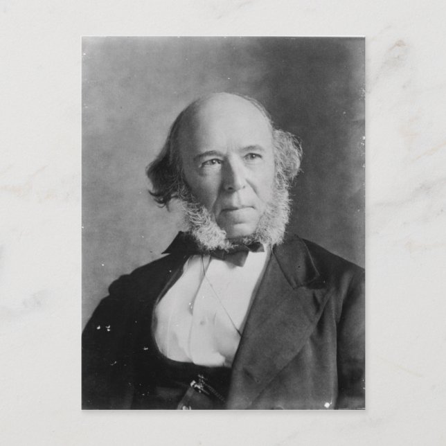 Herbert Spencer Postkarte (Vorderseite)