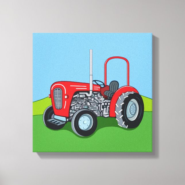 Herbert the Tractor Leinwanddruck (Vorderseite)