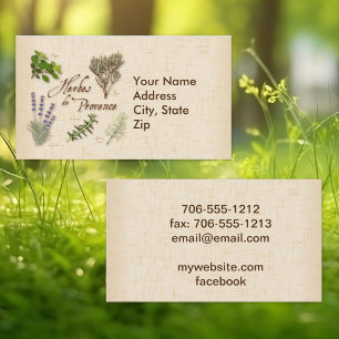 Herbes de Provence Business Card Visitenkarte