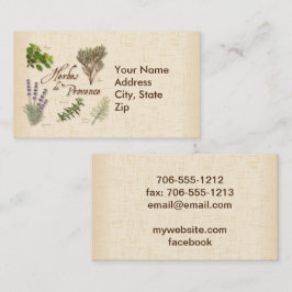 Herbes de Provence Business Card Visitenkarte