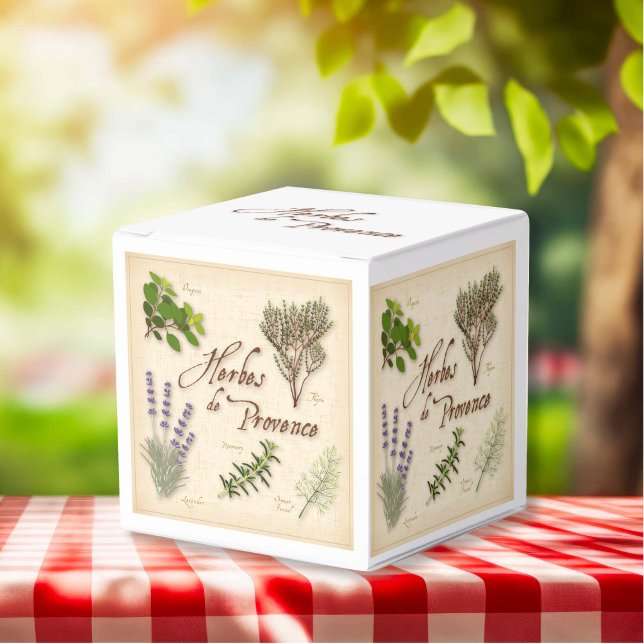 Herbes de Provence Favor Box Geschenkschachtel (Herbes de Provence Favor Box.
Special blend of aromatic herbs from southwest France for your guests.)
