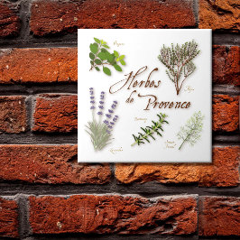 Herbes de Provence Keramik Tile Fliese