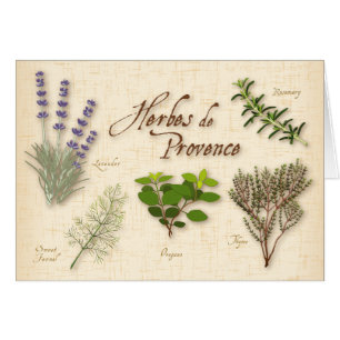 Herbes de Provence Recipe Grußkarte