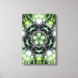 Herbilicious Geometry Fractal Mandala Verpackte Do Leinwanddruck