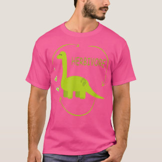 Herbivore Brachiosaurus Dinosaur Funny Vegetarian T-Shirt