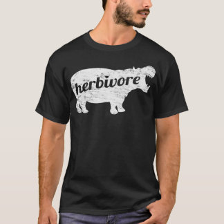 HERBIVORE Hippopotamus Eat Veg Vegan Inspiriert De T-Shirt