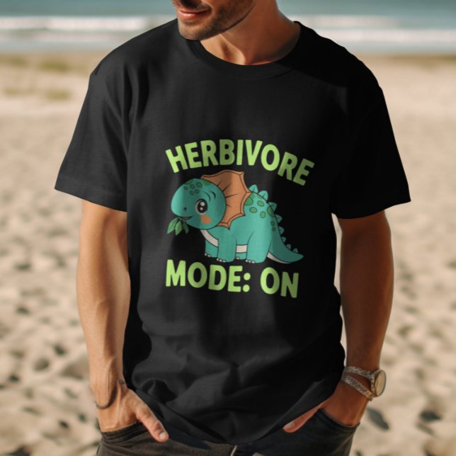 Herbivore-Modus: Auf Veganem Dino T-Shirt (Von Creator hochgeladen)