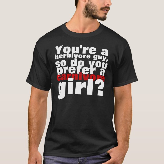 Herbivore-Typ, canivore Mädchen T-Shirt (Vorderseite)