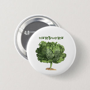 Herbivore Vegan Vegetarian Kale Button Button