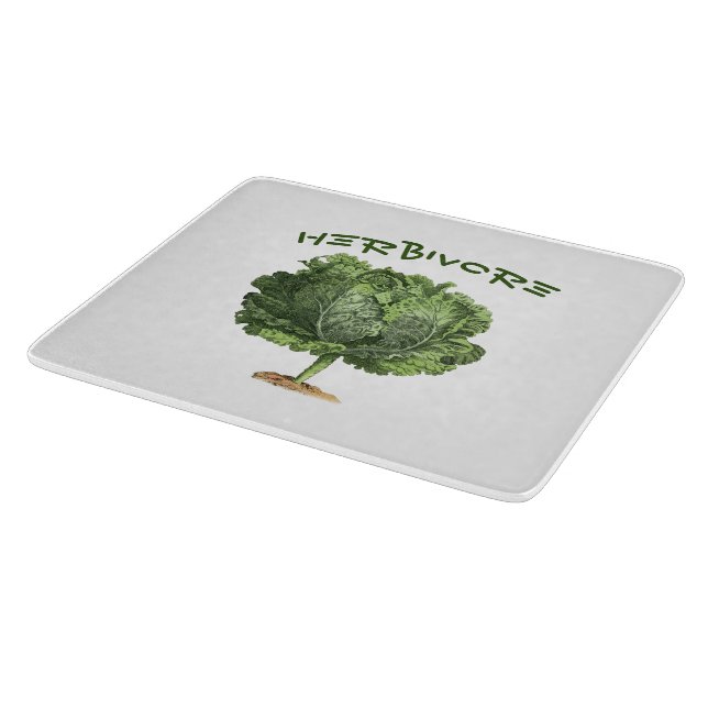 Herbivore Vegan Vegetarian Kitchen Cutting Board Schneidebrett (Ecke)