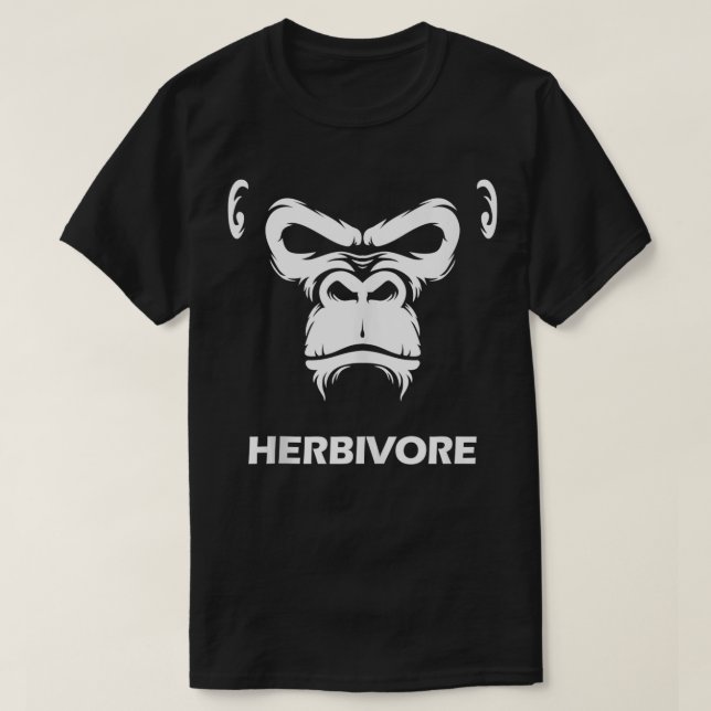 Herbivore Vegetarische Vegane Gorilla Frauen Kinde T-Shirt (Design vorne)