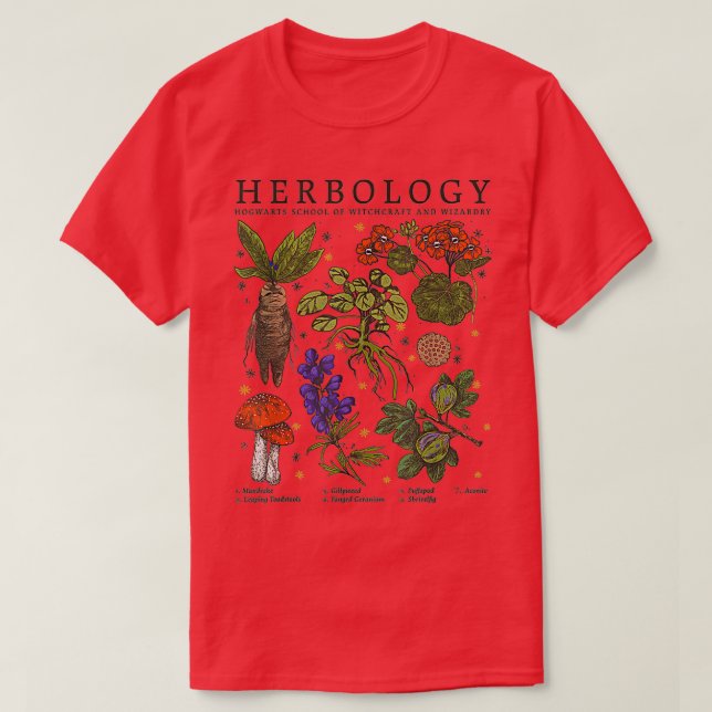 Herbologie-Pflanze T-Shirt (Design vorne)