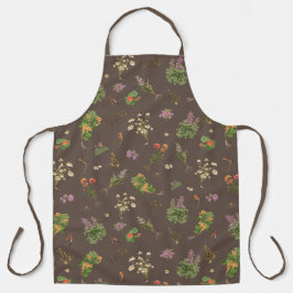 Herbs in Autumn apron. Schürze