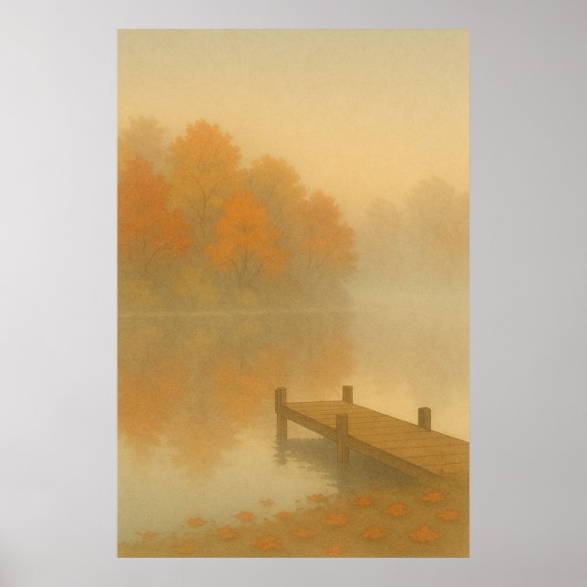 Herbst 10, September Silence, saisonale Print Poster (Vorne)