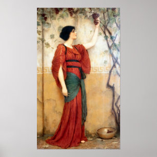 Herbst 1900 John William Godward. Poster