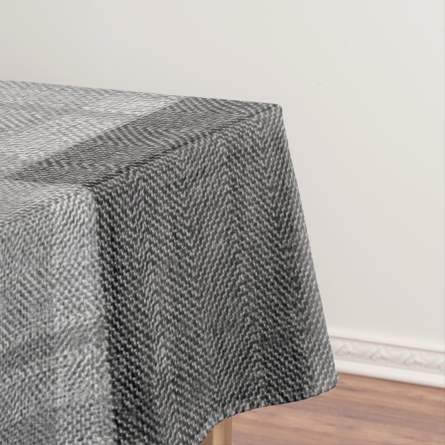 Herbst 4 Ecken Grau Tones Tischdecke (Beispiel)