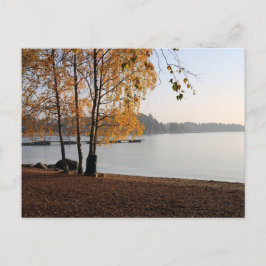 Herbst Abend durch Ostsee in Finnland Postkarte