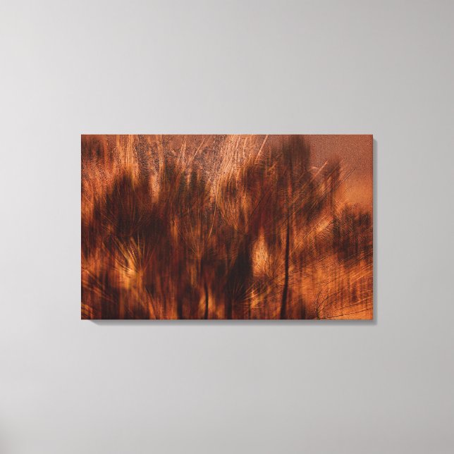 Herbst Abstrakt - braun Leinwanddruck (Vorderseite)