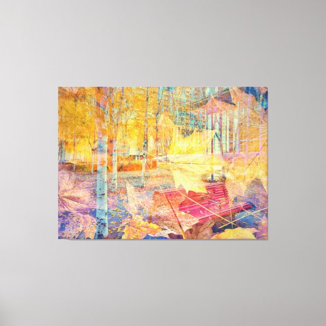 Herbst Abstrakt Leinwanddruck (Vorderseite)
