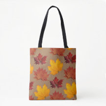 Herbst Ahorn Blätter Tote Tasche