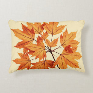 Herbst-Ahornblatt-Druck: Herbstlaub Dekokissen