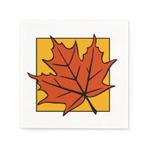 Herbst-Ahornblatt Dunkelorange