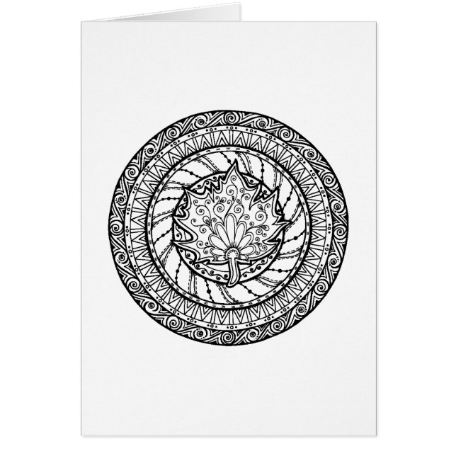 Herbst-Ahornblatt-Gekritzel (Vorne)