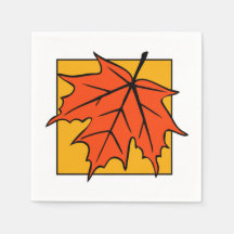 Herbst-Ahornblatt Orange