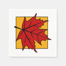 Herbst-Ahornblatt Rot