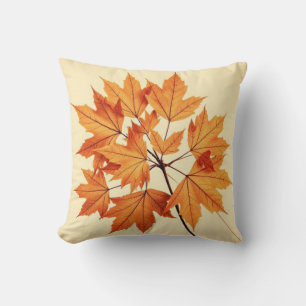 Herbst-Ahornblattdruck: Herbstlaub Kissen