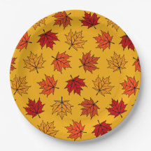 Herbst-Ahornblätter