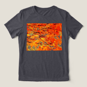 Herbst-Ahornblätter T-Shirt Tri-Blend Shirt