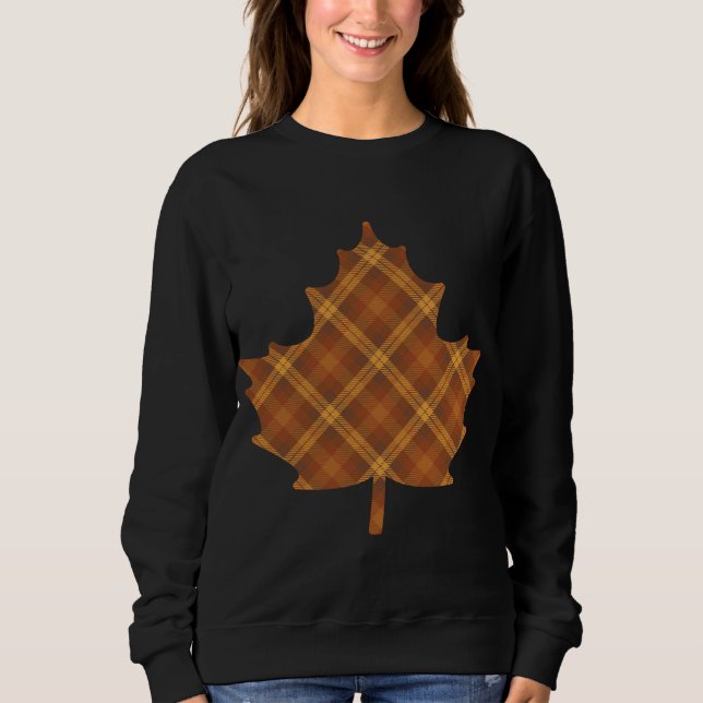 Herbst Ahornleaf Kernästhetische Herbstsaison Sweatshirt (Vorderseite)