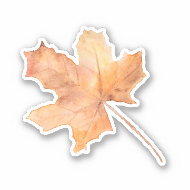 Herbst-Ahornleaf Vinyl-Schnitt Aufkleber (Vorderseite)
