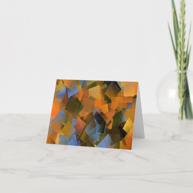 Herbst am Fluss.... Karte (Vorderseite)