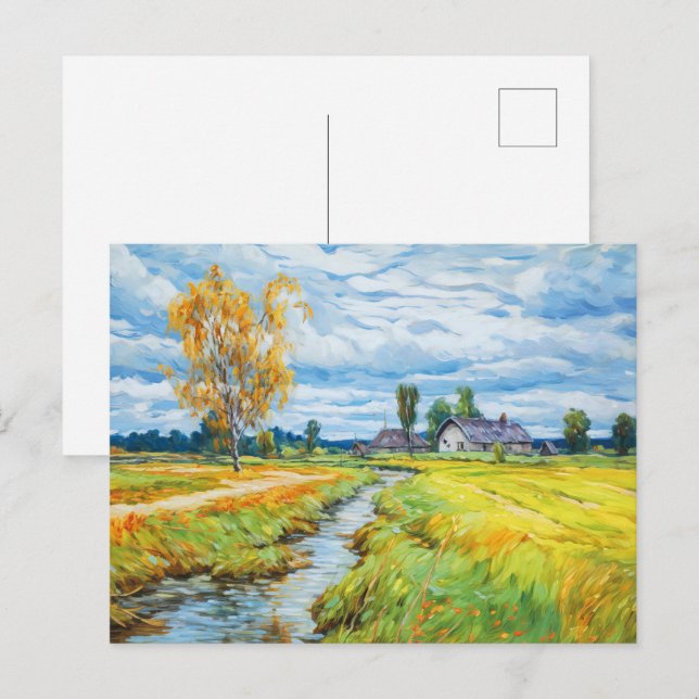 Herbst am Havel Postkarte (Vorne/Hinten)