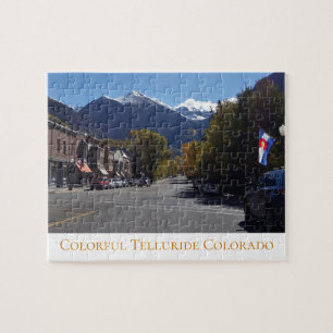 Herbst am Main in farbenfroher Telluride Colorado Puzzle