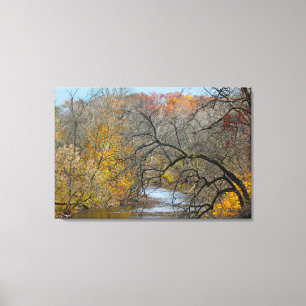 Herbst am Perkiomen Creek Leinwanddruck