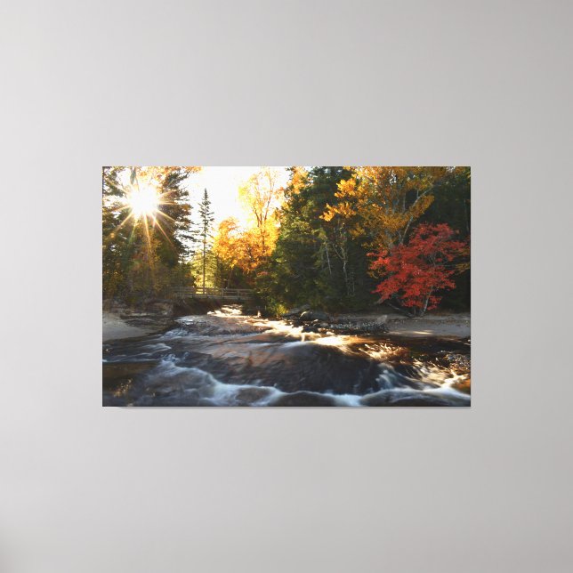 Herbst am Pictured Rocks Leinwanddruck (Vorderseite)