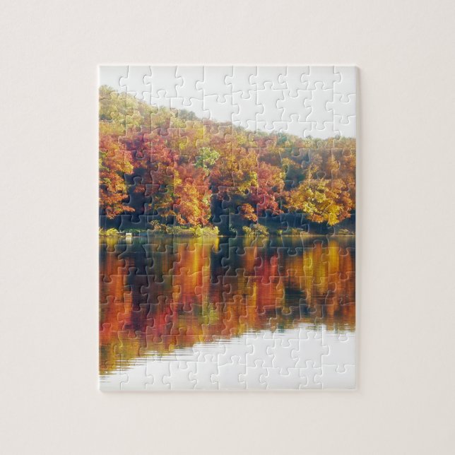 Herbst am See Puzzle (Vertikal)