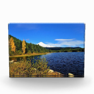 Herbst am See Trillium oder Fotoblock