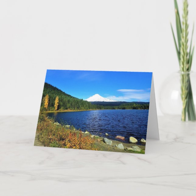 Herbst am See Trillium oder Karte (Vorderseite)