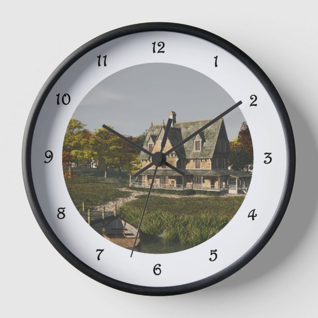 Herbst am See Uhr (Vorderseite)