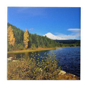 Herbst am Trillium Lake, OR Fliese