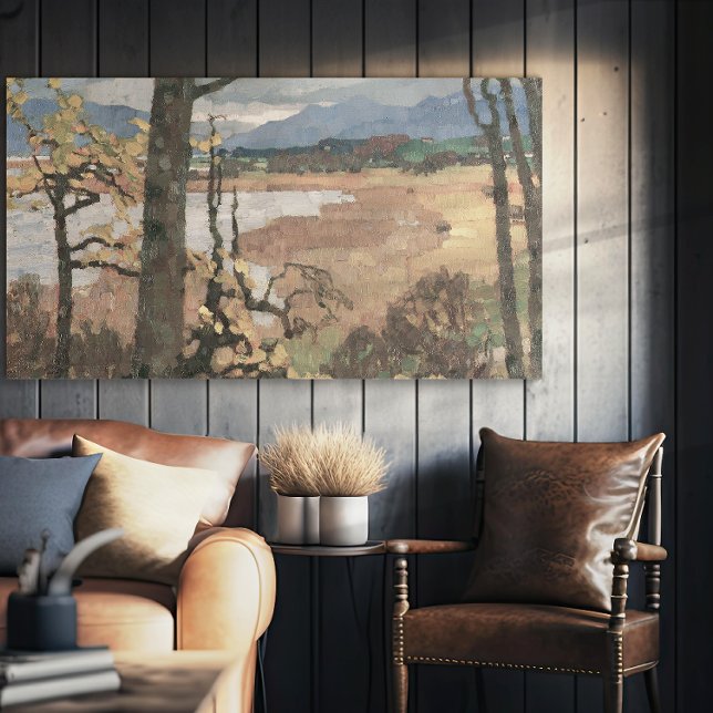 Herbst an Chiemsee | Leo Putz Landscape Art Leinwanddruck (Von Creator hochgeladen)