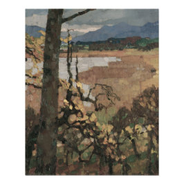 Herbst an Chiemsee | Leo Putz Landscape Art Poster