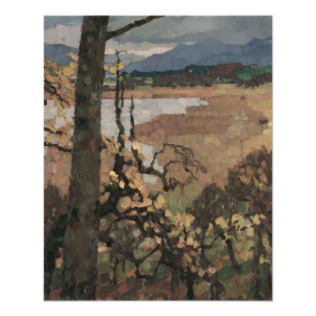 Herbst an Chiemsee | Leo Putz Landscape Art Poster (Vorderseite)